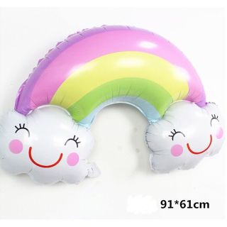Bóng nhôm cầu vồng mặt cười