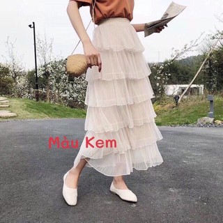 Chân váy xòe 6 tầng