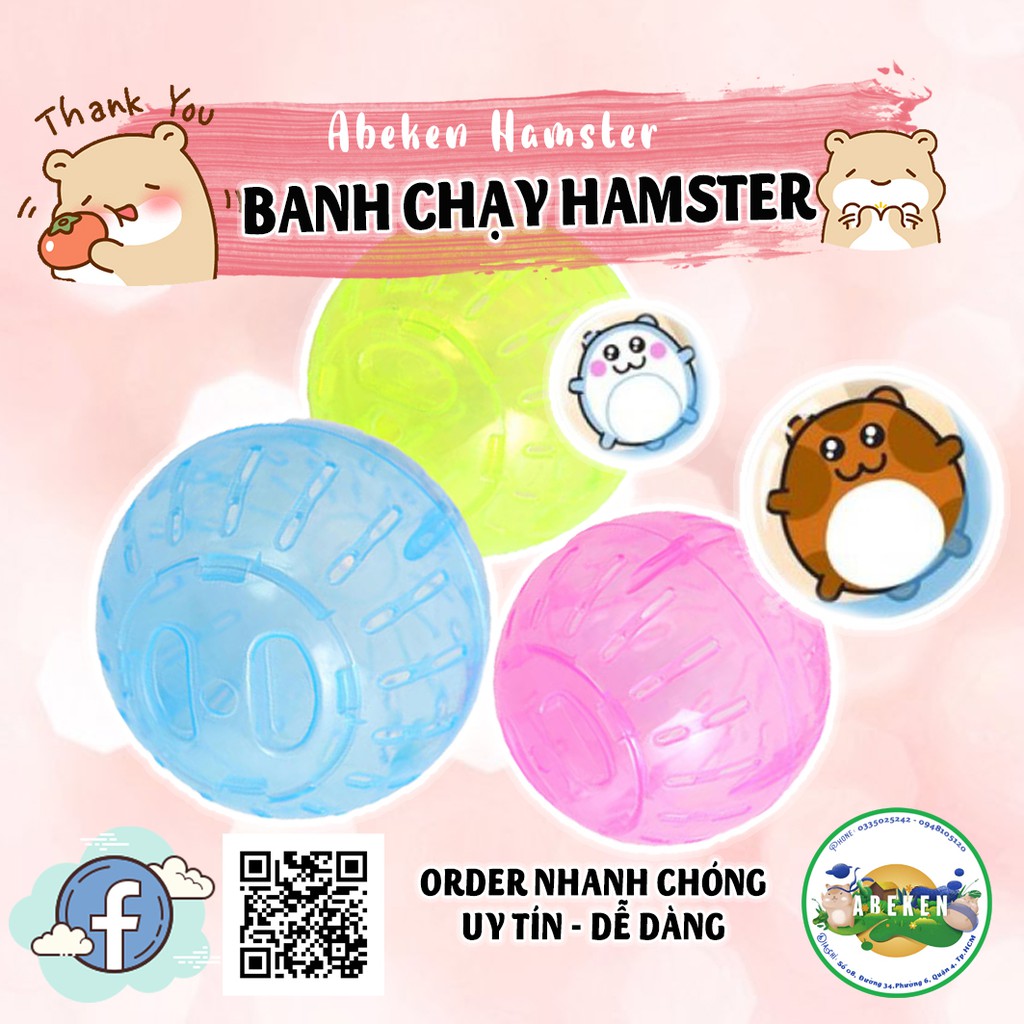 Banh chạy nhựa đồ chơi dành cho Hamster