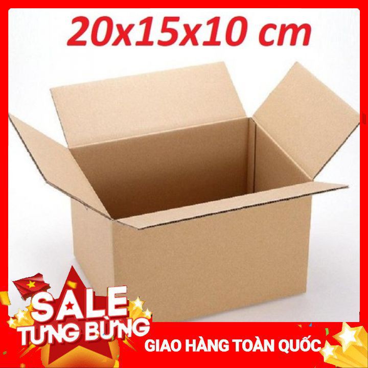 ( COMBO 10 THÙNG ) 20x15x10 Hộp Carton Đóng Hàng Kích Thước 20x15x10 Chịu Lực Tốt