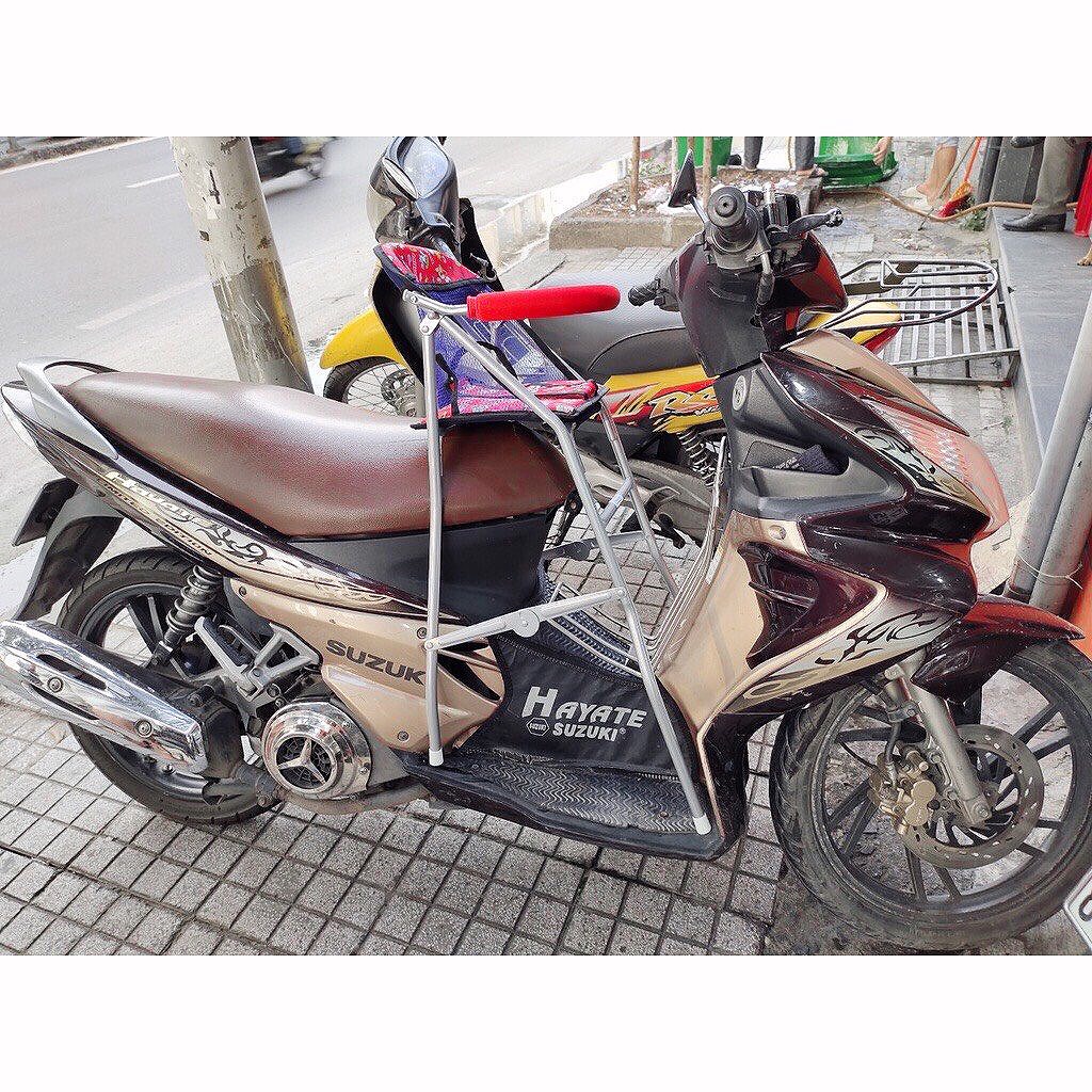(freeship) Ghế ngồi xe Hayate , GHẾ GA XẾP GẤP GỌN