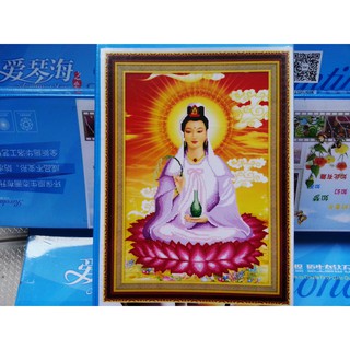 Tranh đính đá mẹ quan âm Q312