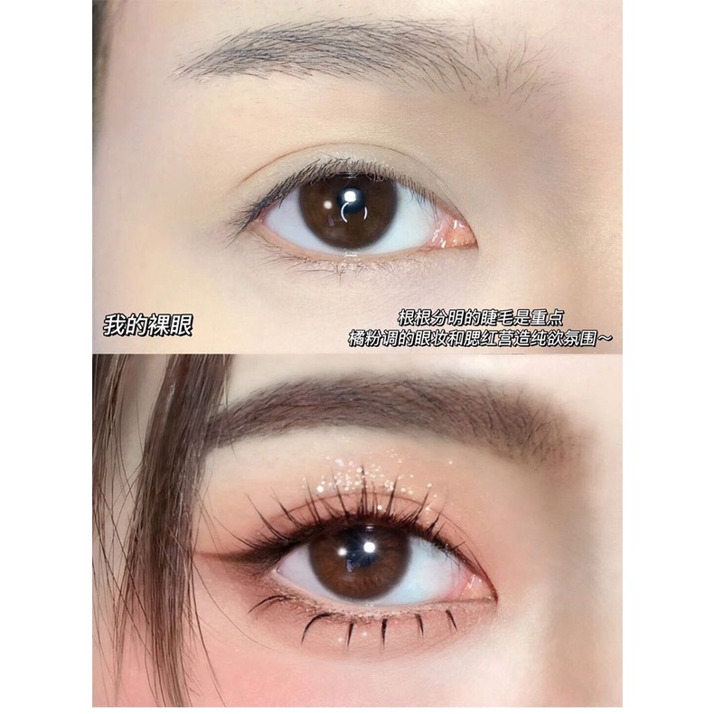 Bộ Lông Mi Giả Ngắn Màu Nude Tự Nhiên Dùng Hóa Trang Hàng Ngày