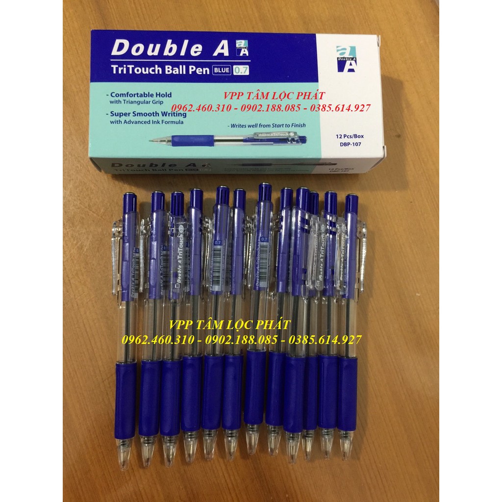 Hộp 12 Bút Bi DoubleA Tritouche nét 0.7mm (SỈ LIÊN HỆ)