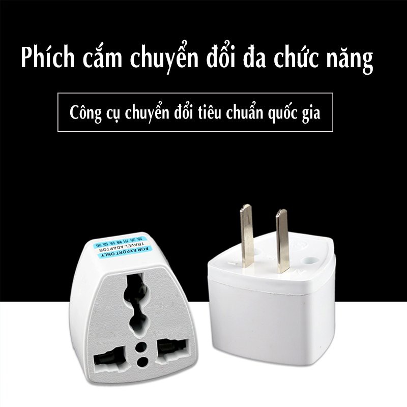 Phích Cắm Điện, Ổ Cắm Điện Chuyển Đổi 3 Chấu Sang 2 Chấu Chịu Tải Lớn PAPAA.HOME