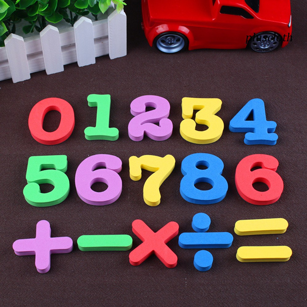 Nam Châm Dán Tủ Lạnh Hình Chữ Cái Và Số Cho Bé