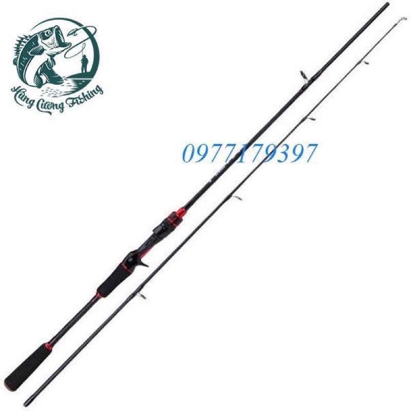 Bộ cần câu lure ngọn đỏ - Bộ cần câu lure máy ngang