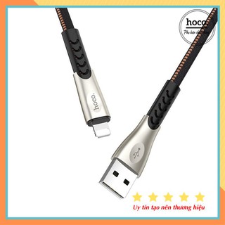 Cáp sạc nhanh dây dù lightning 2.4a hoco u48 chính hãng - bảo hành 12 tháng