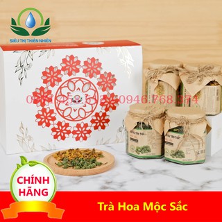 Sét quà tặng trà hoa cao cấp :2 Cúc Vàng Nhỏ,2 Nụ Tam Thất