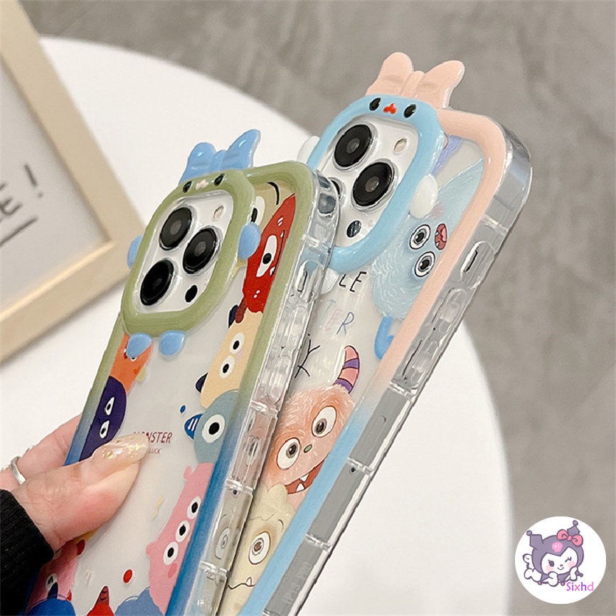 Ốp Lưng Điện Thoại cho OPPO A78 A17 A17K A57 A77s A76 A96 A16 A16K A15 A74 A54 A53 A33 A32 A31 A5 A9 A5s A3s Reno 8Z 7Z 6 5 A95 A94 A93 A92 A77 A52 A16e A12e F11 sixhd Ốp Điện Thoại Mềm Họa Tiết Quái Vật Mắt To Vui Nhộn Cho
