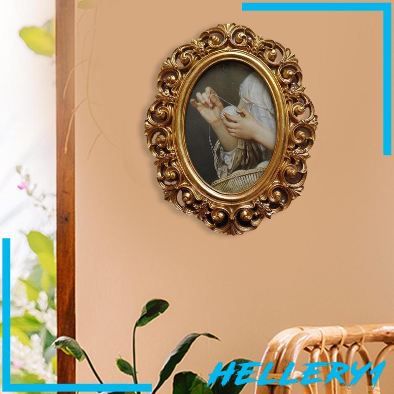 [Hellery1] Khung Ảnh Nhựa Resin Cổ Điển Treo Tường Nghệ Thuật Sang Trọng