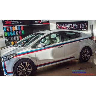 DECAL TRANG TRÍ SỌC CỜ 3 MÀU