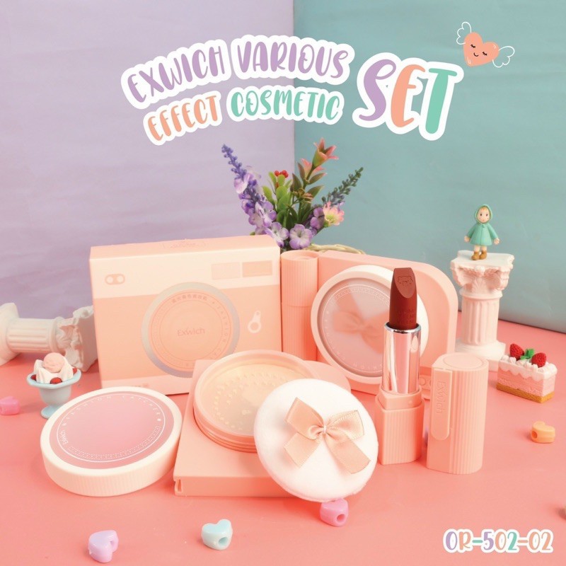 Set makeup máy ảnh Exwich 2 món