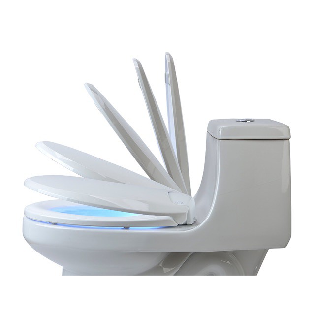 Nắp bồn cầu Rơi êm nhựa trắng chất lượng - nắp bệt rơi không kêu tiếng động