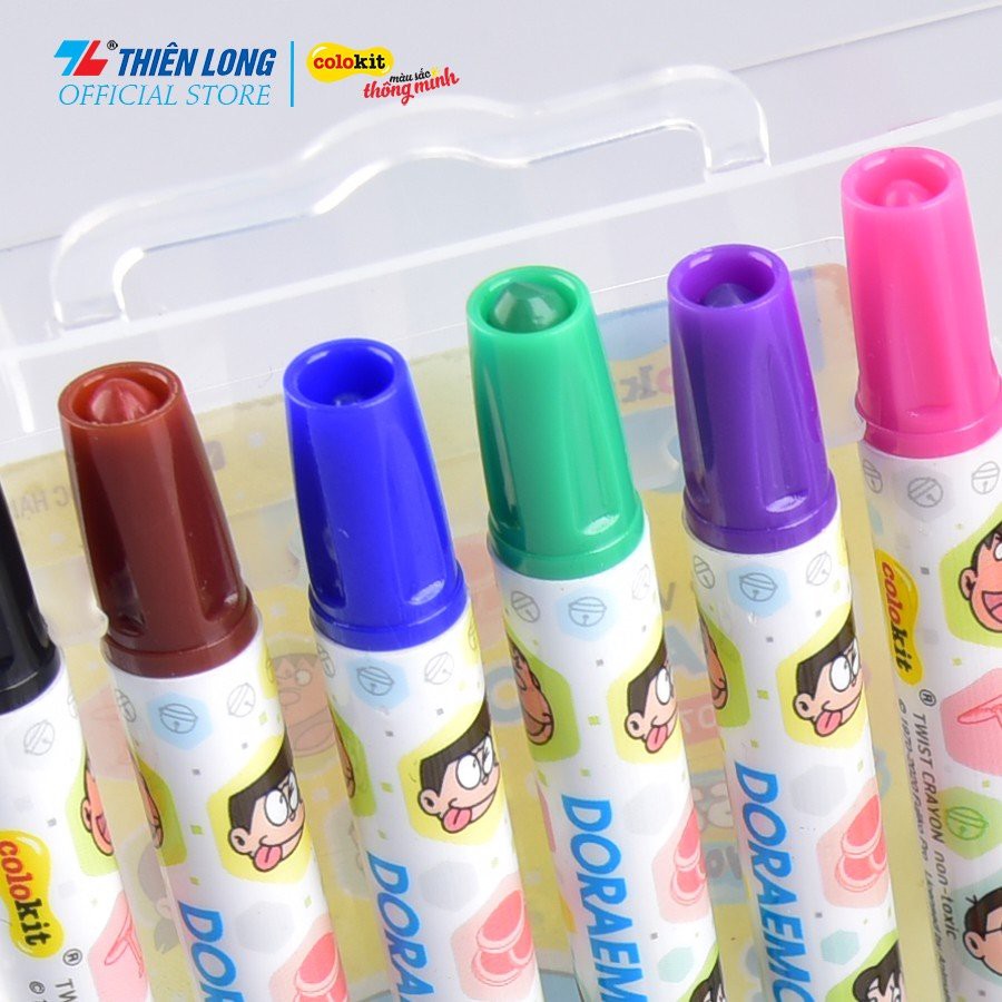 Bút sáp vặn Colokit Doraemon