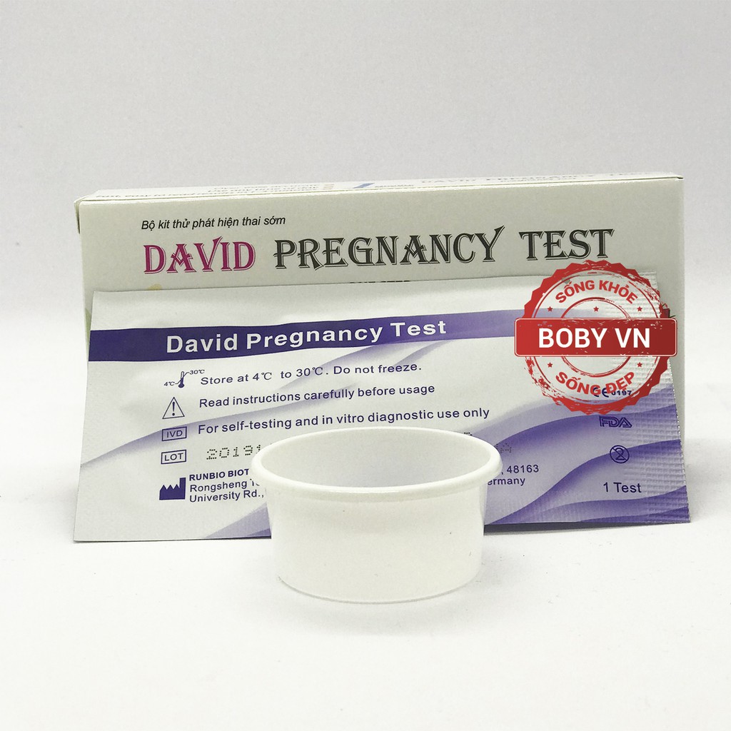 [Che tên sản phẩm] Que thử thai David Pregnacy test chính xác