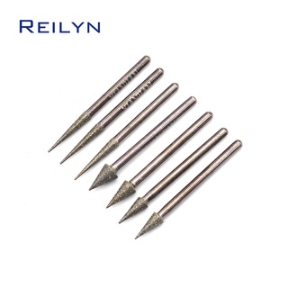 Bộ 10 mũi mài kim cương 3/4/5/6mm chất lượng cao