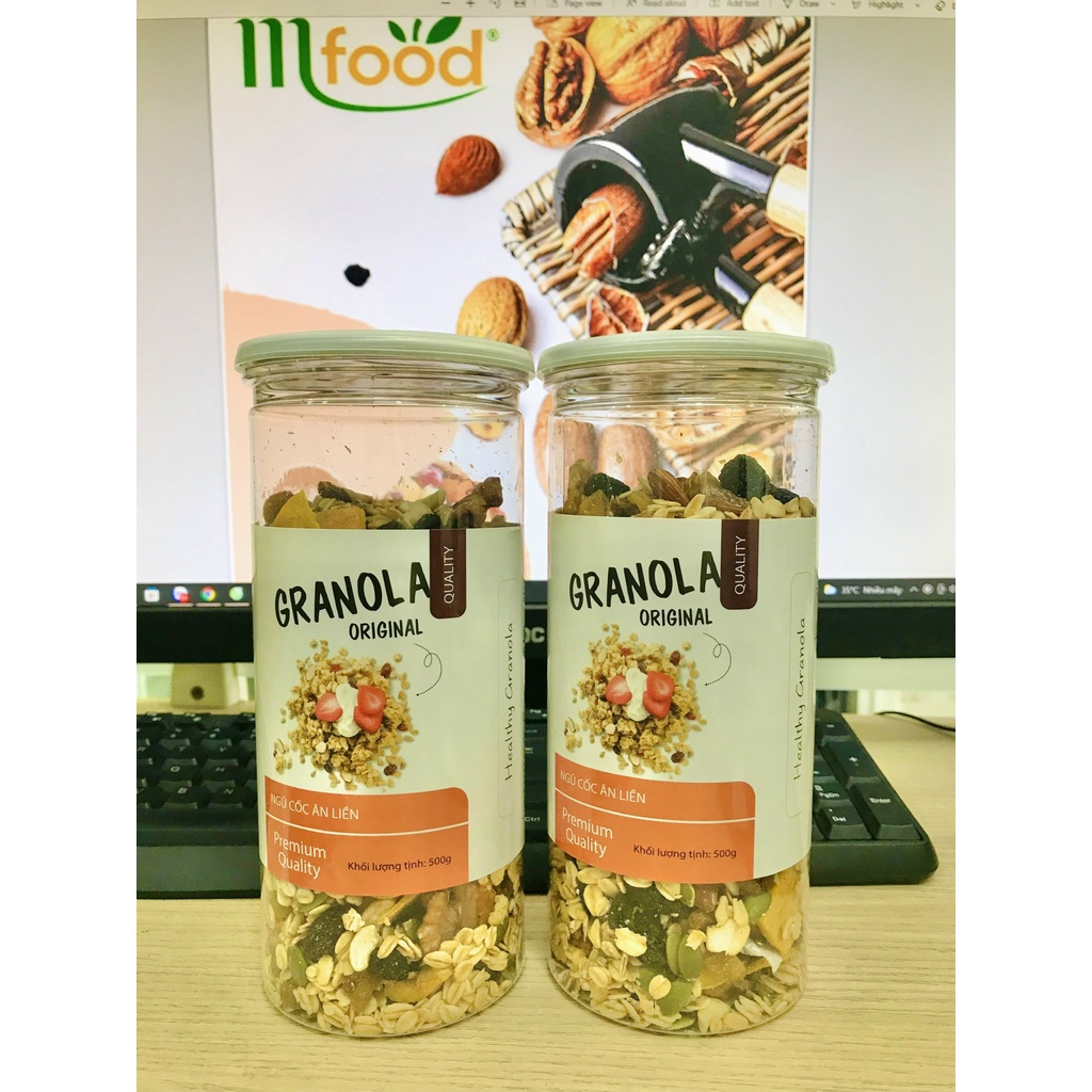 500g Granola Ăn Sáng Yến Mạch Mix 7 Loại Hạt - Ngũ cốc Giảm Cân