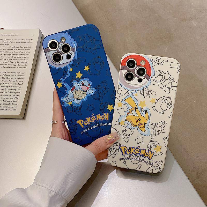Ốp lưng iPhone Vỏ IPHONE Pikachu Jenny rùa Nhìn thẳng cho iPhone13 /12promax 11 / x / xs /xr/xsmax /7p /8p/ 7/8 /6 /6s