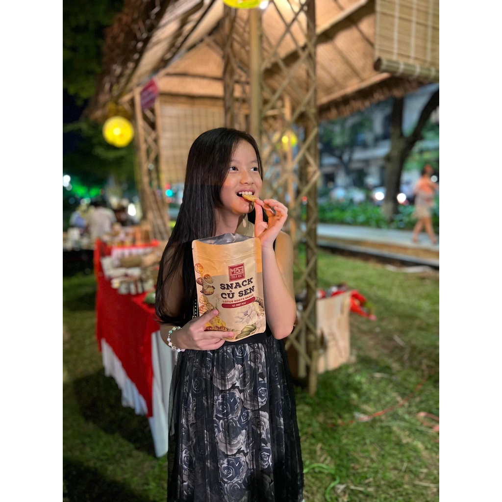 [VSATTP] Snack Củ Sen Huế Thơm Giòm Ít Béo Túi 50gram - Mộc Truly Hue's