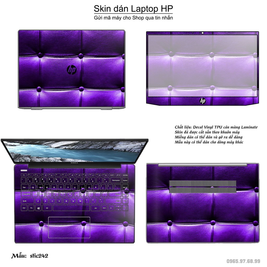 Skin dán Laptop HP in hình Hoa văn sticker _nhiều mẫu 39 (inbox mã máy cho Shop)