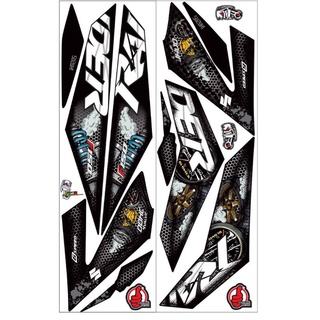 Tem rời dán xe raider