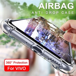 Ốp lưng TPU mềm trong suốt chống sốc cho Vivo V15 V17 S1 Pro V19 Neo V5 V7 Plus V9 V11 V11I