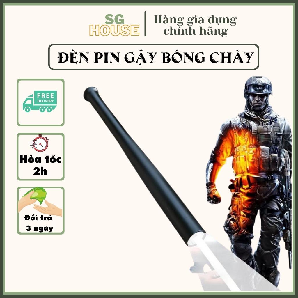 ĐÈN PIN SIÊU SÁNG GẬY BÓNG CHÀY HỢP KIM SIÊU CỨNG CAO CẤP CHIẾU CỰC XA 3 CHẾ ĐỘ SÁNG CHỊU LỰC KHI VA ĐẬP MẠNH