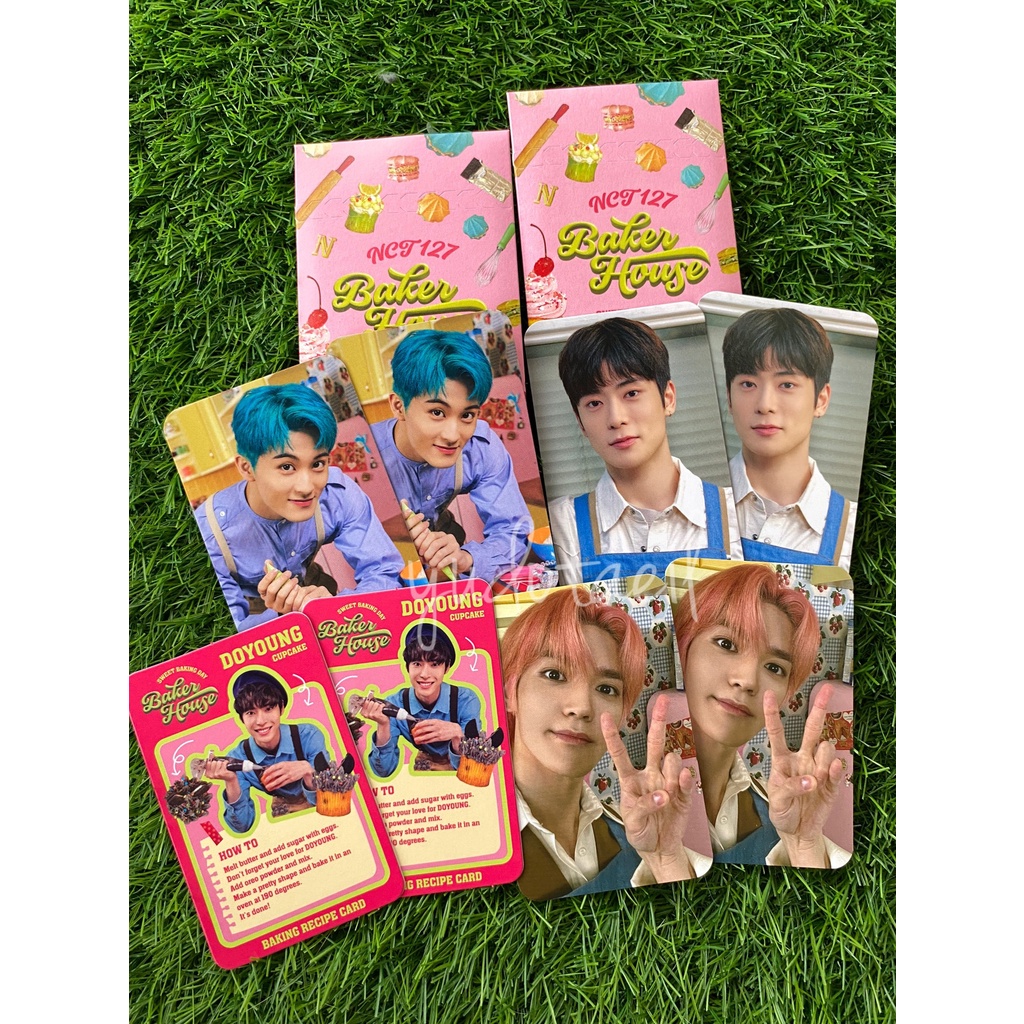 Ảnh photocard NCT 127 Baker set nguyên seal card album Jaehyun Mark Doyoung Taeyong Sticker