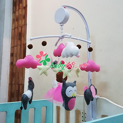 Bộ treo nôi cho bé công chúa với 35 bài nhạc