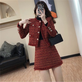 Set dạ tweed đỏ mvv