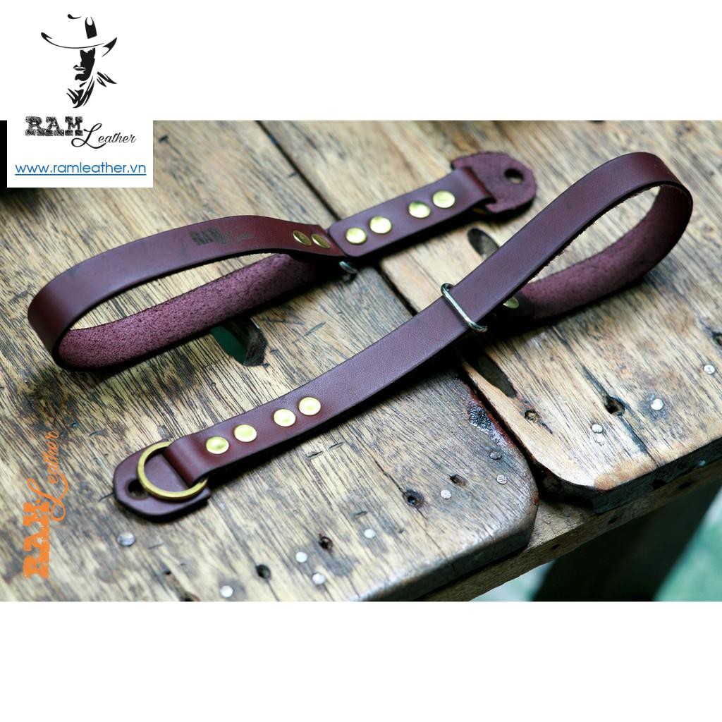 Handstrap của RAM Leather chuyên dùng cho máy film và mirroless .