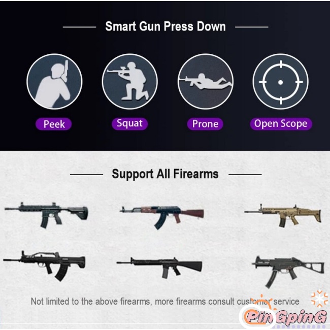 Bộ chuyển đổi bàn phím và chuột chơi game di động IG M1 pro tương thích điều khiển Bluetooth 5.0