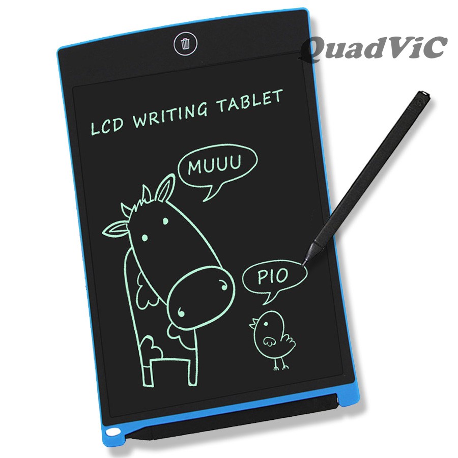 Bảng viết, vẽ điện tử, tự xóa thông minh màn hình LCD 8.5 inch tặng kèm bút cảm ứng QUADVIC.COM N00102