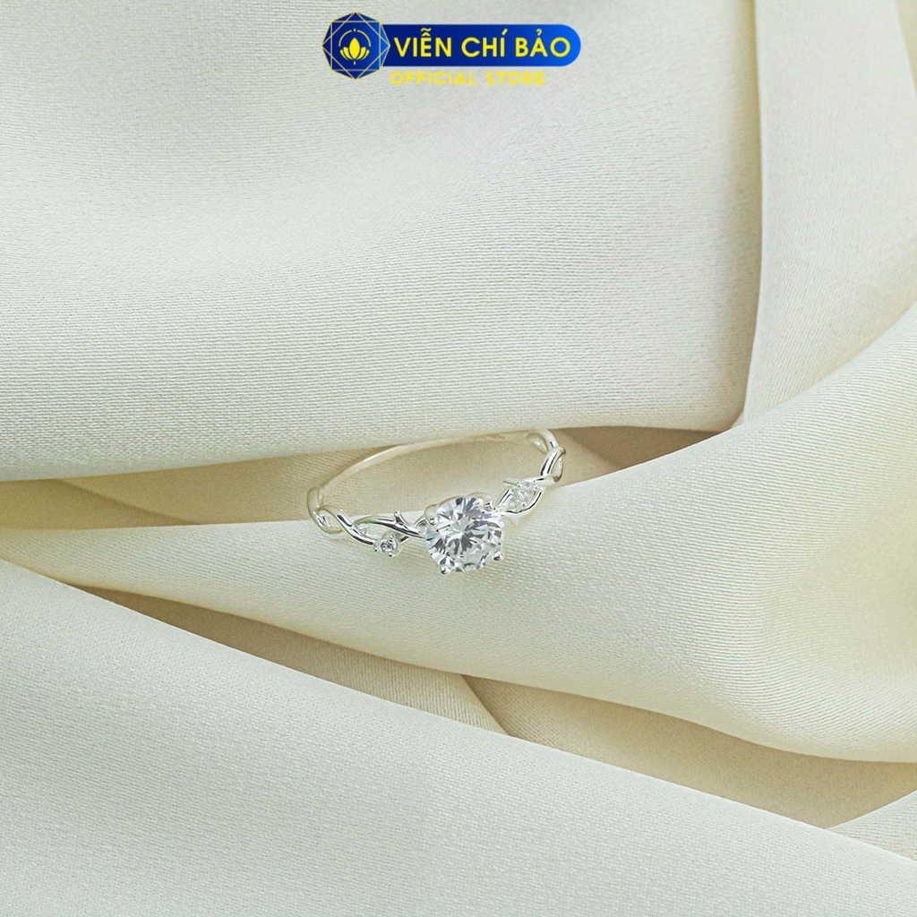 Nhẫn bạc nữ xoắn Ela chất liệu bạc 925 thời trang phụ kiện trang sức Viễn Chí Bảo N400878