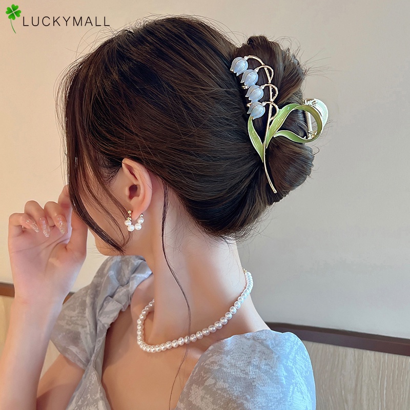 Kẹp TóC HìNh Hoa Lan ĐíNh Kim Cương Giả ThờI Trang Cho Nữ