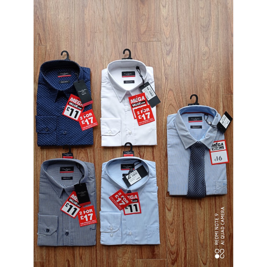 [có sẵn] các mẫu Sơ mi dài tay Pierre Cardin săn sale 70% từ London UK (đủ bill,đã về sẵn, chốt là ship)