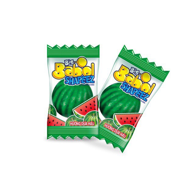 Kẹo cao su dưa hấu bigbabol - kẹo cao su có nhân mứt