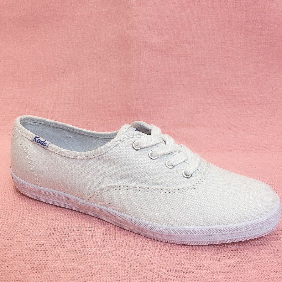 Giày vải canvas nữ Keds CVO full trắng