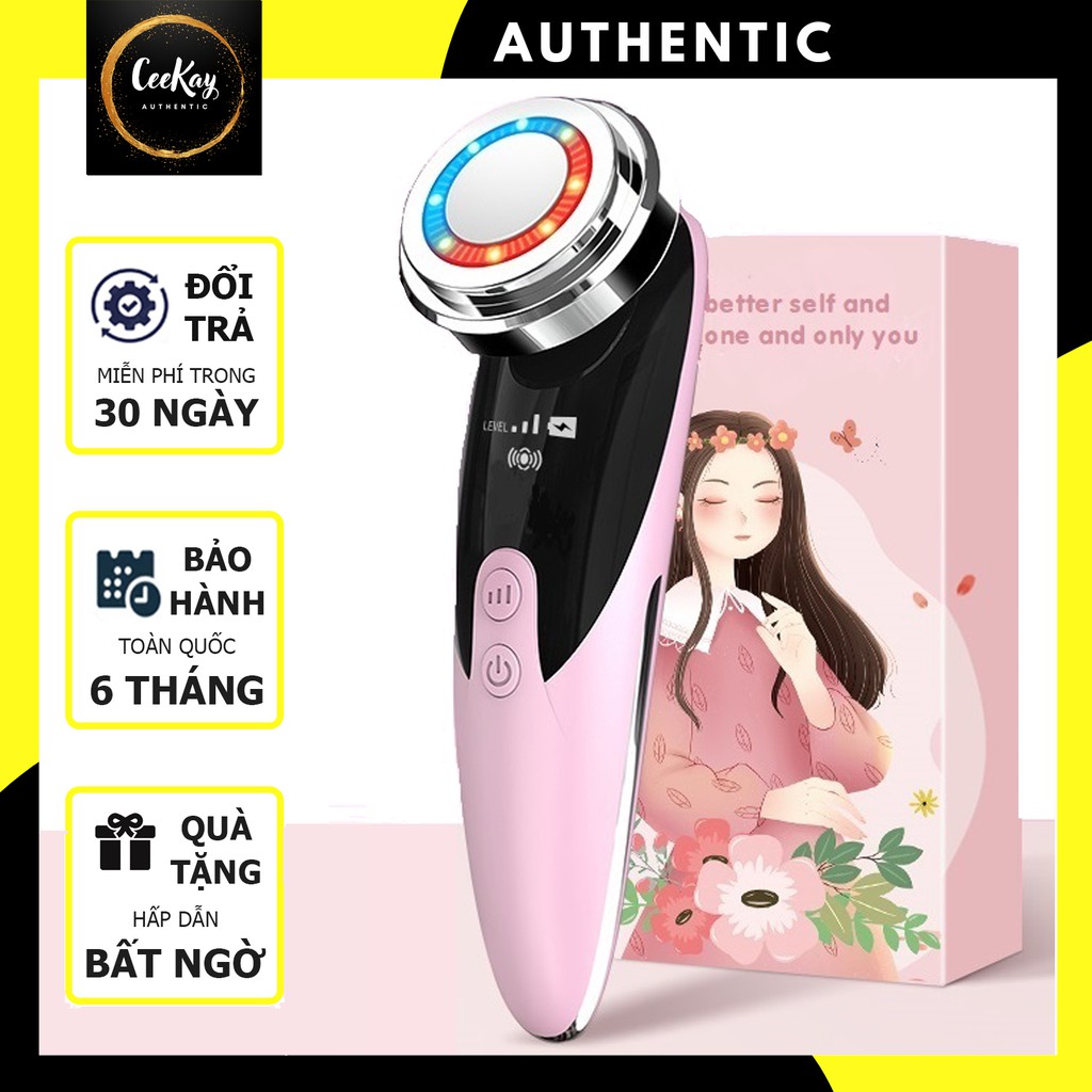 Máy massage mặt cầm tay ion làm đẹp - kiểu máy mát xa mặt mini có thể massage mắt di tinh chất mẫu mới 2021