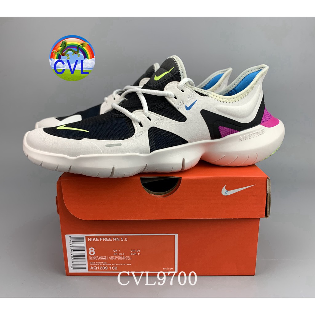 Giày Thể Thao Nike Free Rn5.0 Aq1289-100 Siêu Mềm Thoáng Khí Cho Nam Và Nữ 1