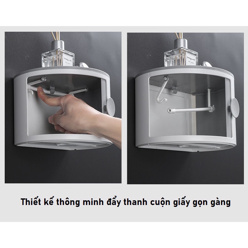 Hộp Đựng Giấy Vệ Sinh OUSUWO Dán Tường Nhựa ABS Chống Thấm Nước
