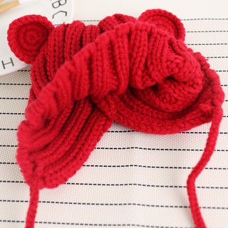 Nón len giữ ấm kiểu dáng dễ thương dành cho các bé