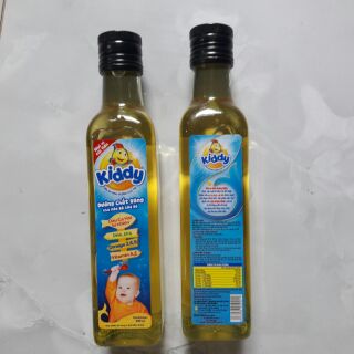 2 Chai Dầu ăn Kiddy cá hồi, dầu ăn dinh dưỡng cho bé 250ml/chai