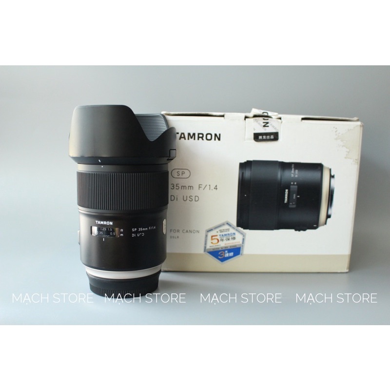 ỐNG KÍNH TAMRON SP 35MM F1.4 DI USD FOR CANON MỚI 98%