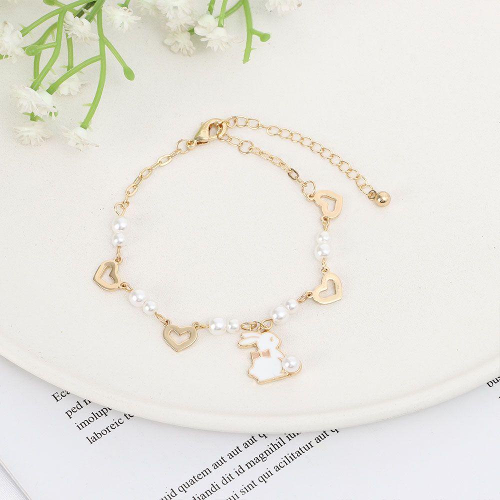 MAG Vòng Tay Charm Hình Mèo Và Hoa Lá Dễ Thương