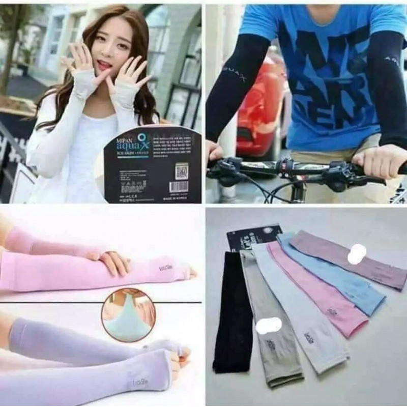 Găng Tay Chống Nắng Xỏ Ngón Let's Slim Đủ Màu Dày Dặn Ngăn Tia UV