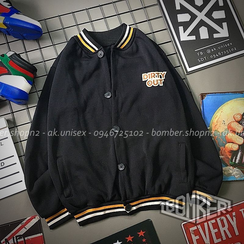 [Có ảnh thật] Áo khoác bomber chất nỉ Cartoon Style thiết kế Unisex | BigBuy360 - bigbuy360.vn
