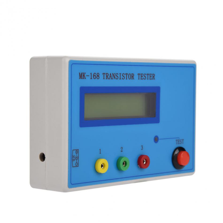 Transistor Tester Diode Triode Điện trở Điện dung ESR RLC NPN PNP MOS Máy đo thành phần MK-168