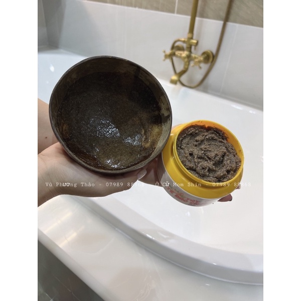 Tẩy tế bào chết body Mom Shin | Muối khoáng cà phê | Vũ Phương Thảo Mom Shin | Shop Mẹ Thảo | Ở Cữ Mẹ Shin